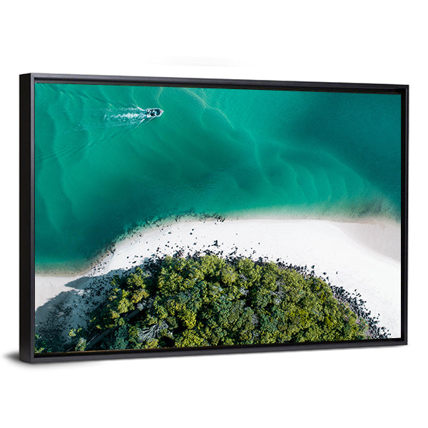 Drone Shot Of Gold Coast Canvas Wall Art
