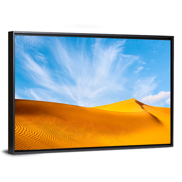 Sand Dunes In The Sahara Desert Canvas Wall Art
