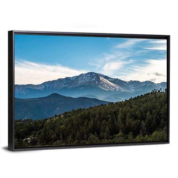 Pikes Peak Mountain Range Canvas Wall Art