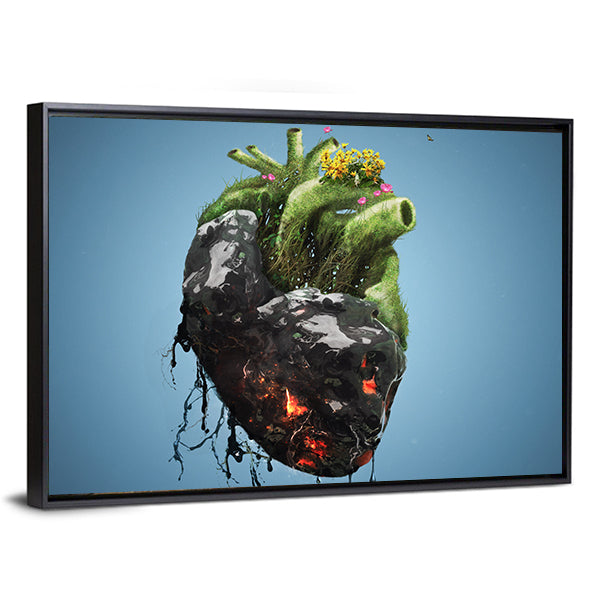 Human Heart Canvas Wall Art