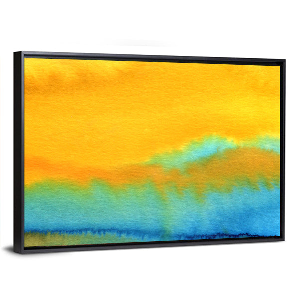 Modern Aquarelle Abstract Canvas Wall Art