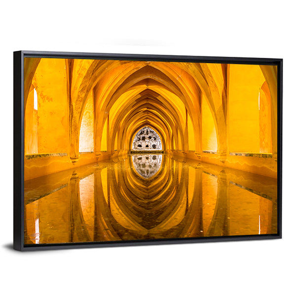 Royal Bathroom Alcazar In Sevilla Spain Canvas Wall Art