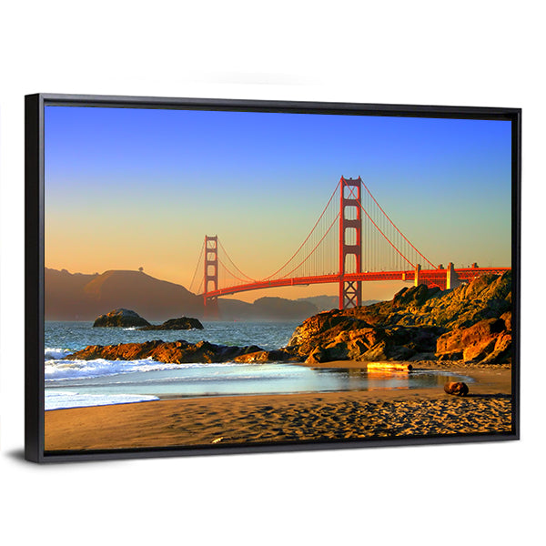 Baker Beach and Golden Gate Bridge Canvas Wall Art