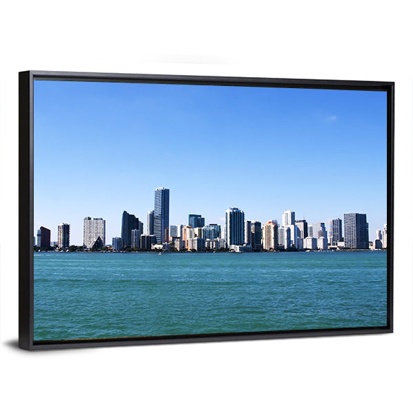 Downtown Miami Skyline Canvas Wall Art
