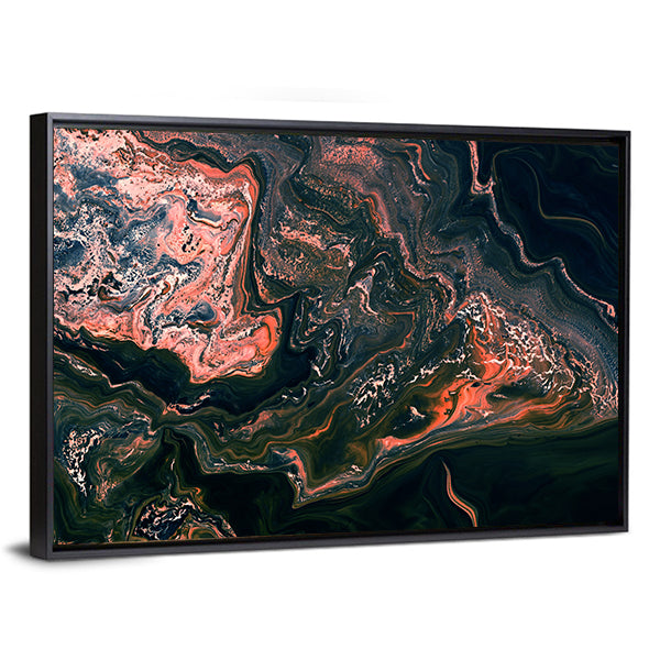 Dark Marble Texture Canvas Wall Art