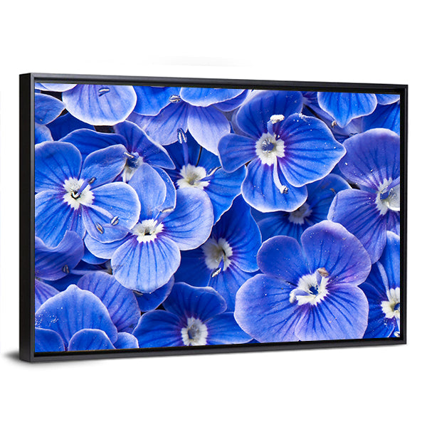 Blue Flowers Canvas Wall Art