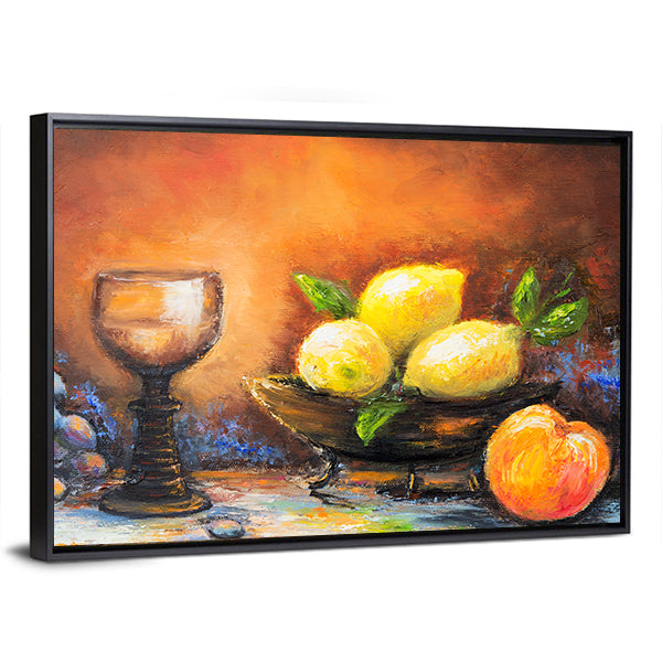 Still Life Fruits Canvas Wall Art
