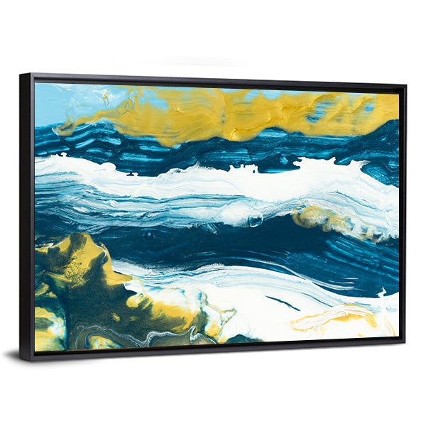 Acrylic Lake Texture Canvas Wall Art