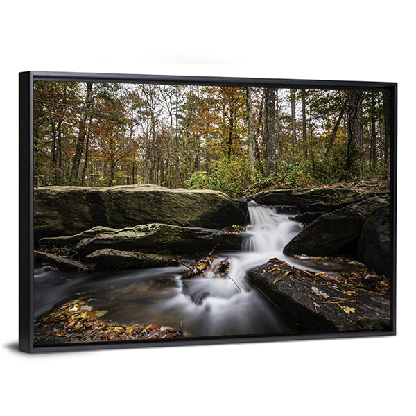 Cheaha Falls in Autumn Canvas Wall Art