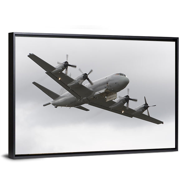 Four-engine Military Surveillance Plane Canvas Wall Art