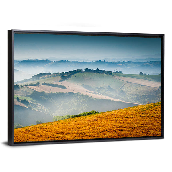 Lovely Italian Countryside In Morning Light Canvas Wall Art