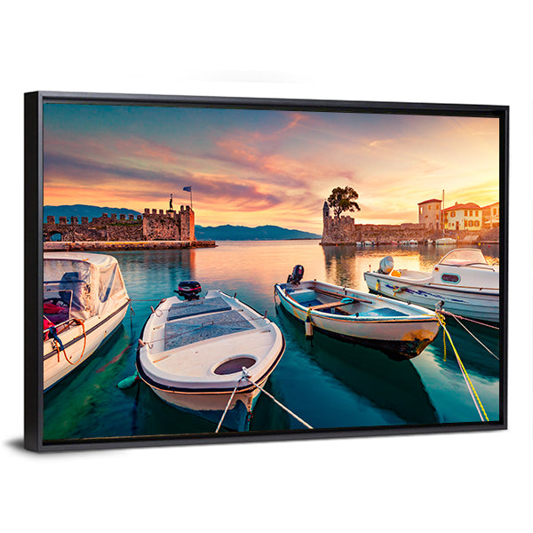 Gulf Of Corinth In Greece Canvas Wall Art
