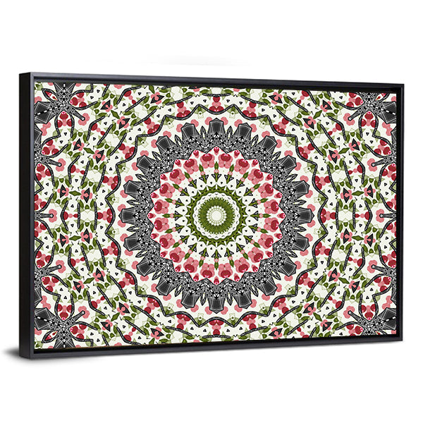Geometric Mandala Pattern Canvas Wall Art