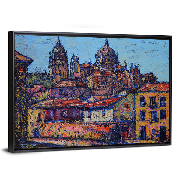 Salamanca Old City Street Canvas Wall Art
