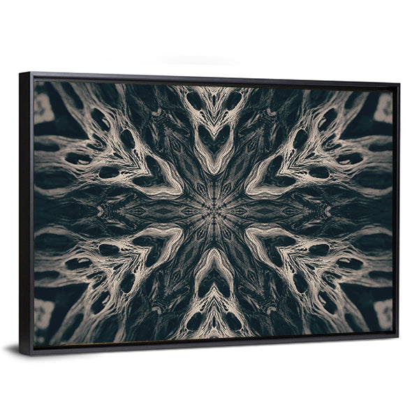 Gothic Demon Mandala Canvas Wall Art
