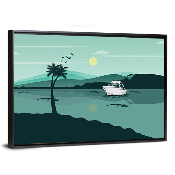 Lake Landscape Canvas Wall Art