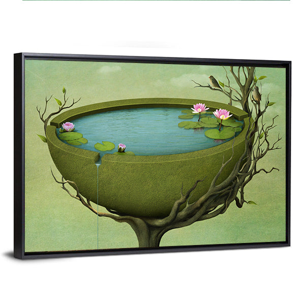 Greeting Card Illustration Canvas Wall Art
