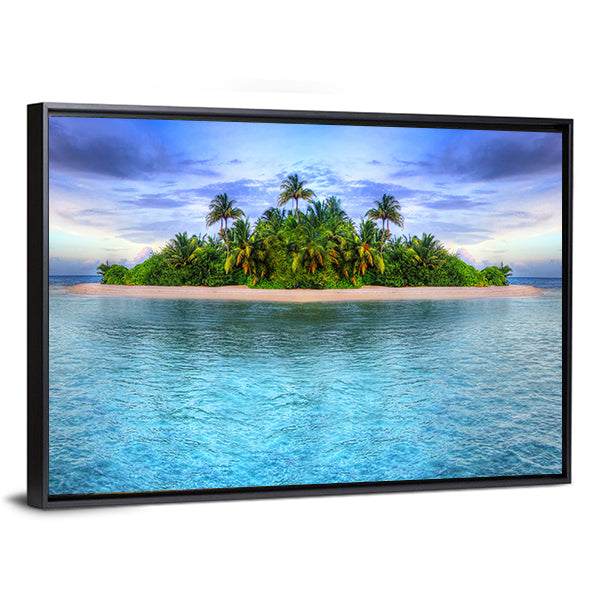 Maldives Tropical Island Canvas Wall Art