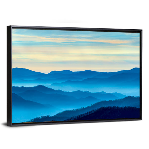 Smoky Mountains Morning Mist Canvas Wall Art