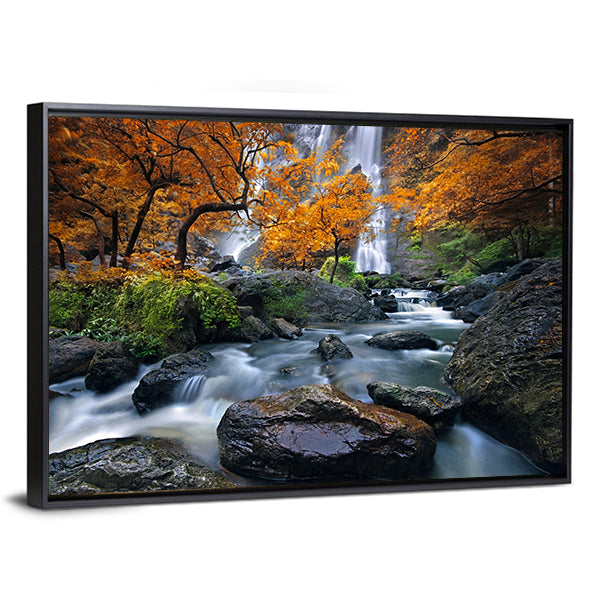 Konglan Waterfall In Kampangpejt Province Thailand Canvas Wall Art