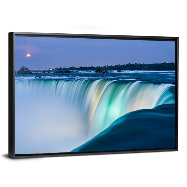 Dusk At Niagara Falls Canvas Wall Art