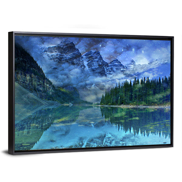 Moraine Lake In Banff Canvas Wall Art