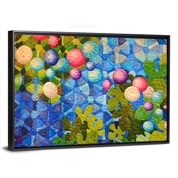 Contemporary Patchwork Quilt Canvas Wall Art