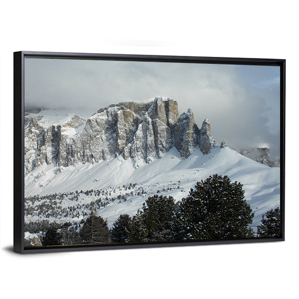 Gruppo Cella Mountains In Italy Canvas Wall Art