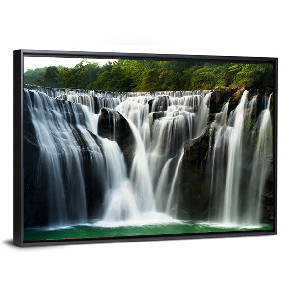 Waterfall In ShiFen Taiwan Canvas Wall Art