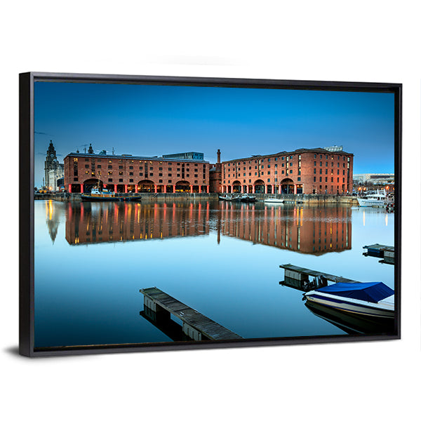 Albert Dock, Liverpool at Twilight Canvas Wall Art