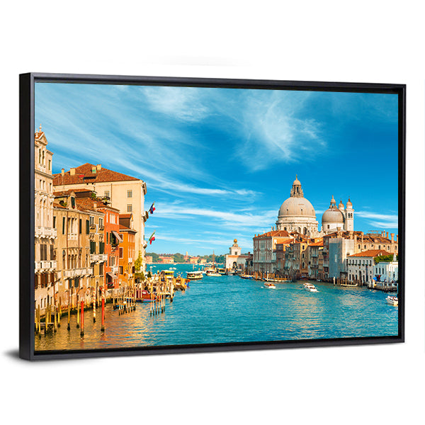 Venice Grand Canal with Santa Maria Della Salute Canvas Wall Art