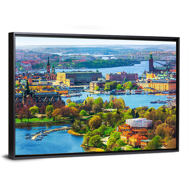 Old Town Gamla Stan In Stockholm Canvas Wall Art