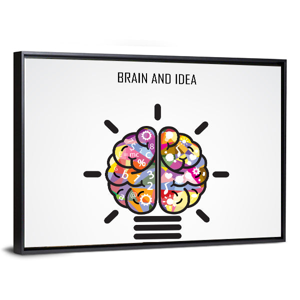 Creative Brain Concept Canvas Wall Art