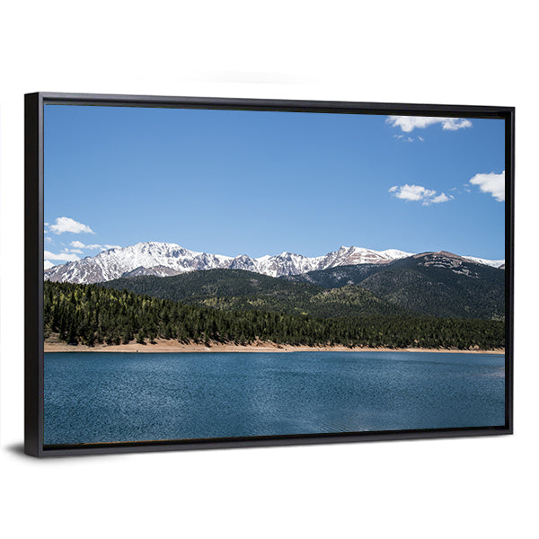 Pikes Peak Crystal Lake Canvas Wall Art
