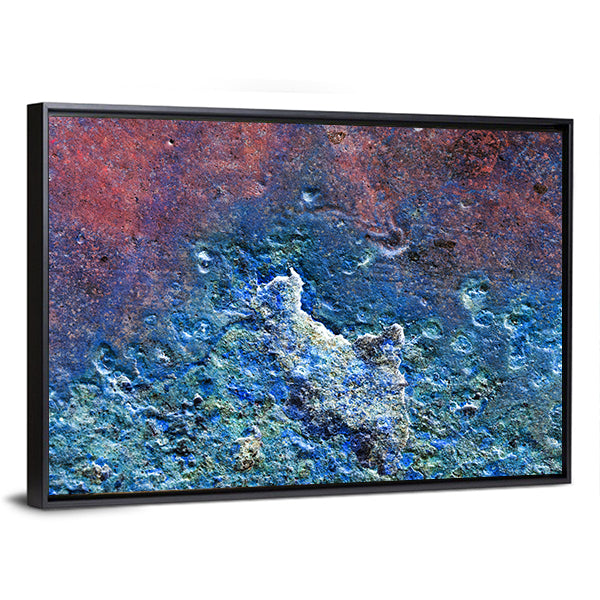 Metallic Texture With Rust Canvas Wall Art