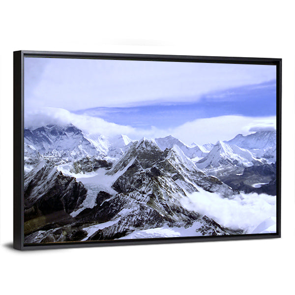 Himalayan Snow-capped Peaks Canvas Wall Art