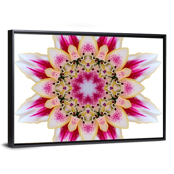 Scenic Flower Mandala Canvas Wall Art
