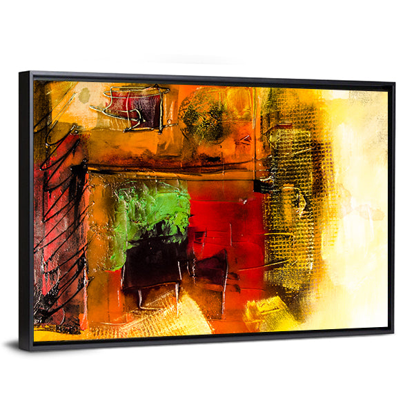 Modern Brushstrokes Abstract Canvas Wall Art