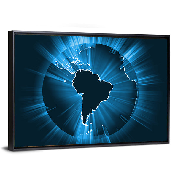 Powerful Earth Radiation Canvas Wall Art