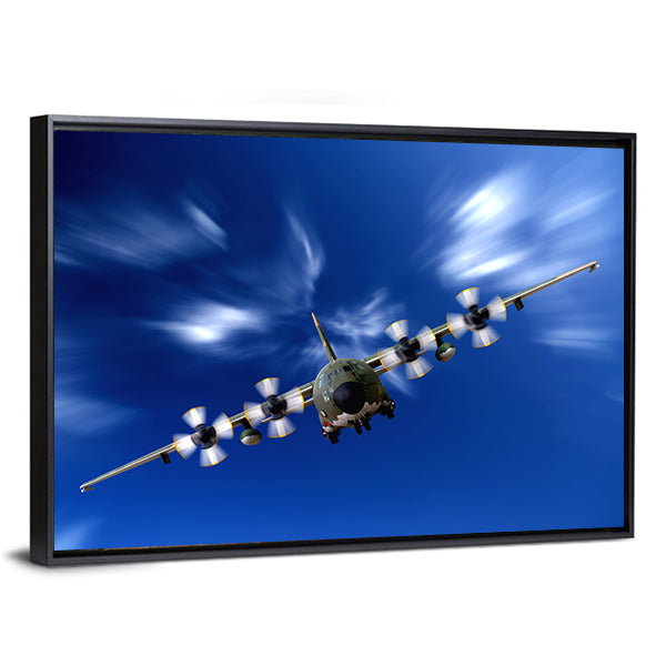 C-130 Military Transport Aircraft Canvas Wall Art