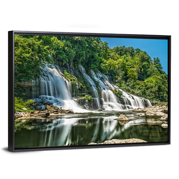 Twin Falls in Tennessee Canvas Wall Art
