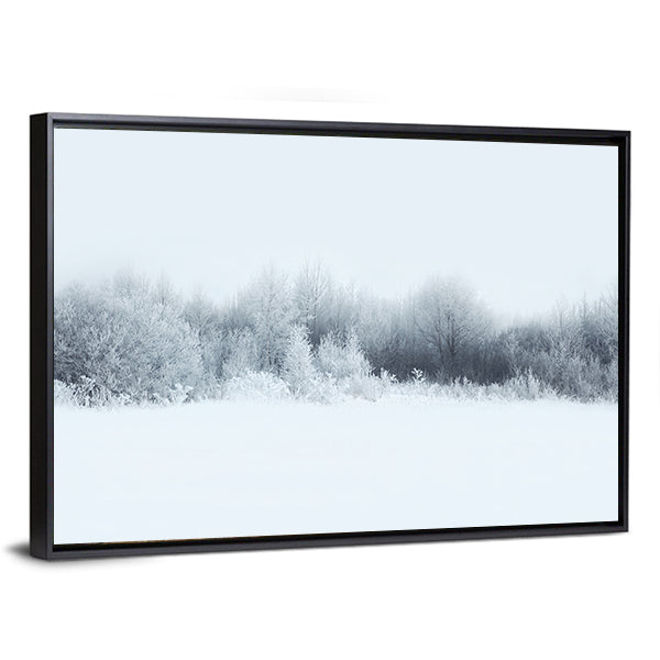 Winter Forest Landscape Canvas Wall Art