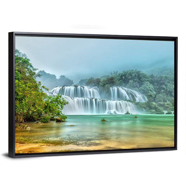 Ban Gioc Waterfall In Vietnam Canvas Wall Art