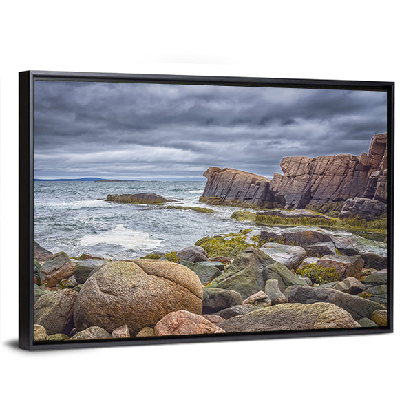 Rocky Coastline at Acadia National Park Canvas Wall Art