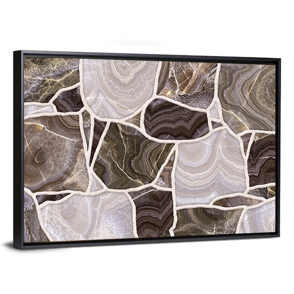 3d Stone Mosaic Canvas Wall Art