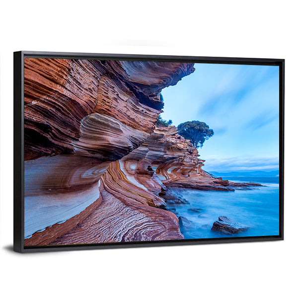 Painted Cliffs on Maria Island Canvas Wall Art