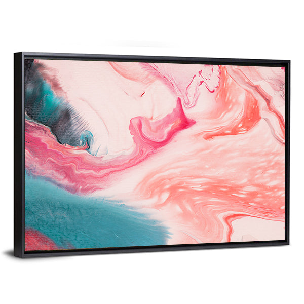 Marble Waves Abstract Canvas Wall Art