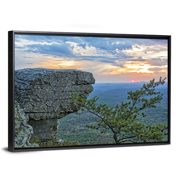 Sunset at Cheaha Mountain State Park Canvas Wall Art