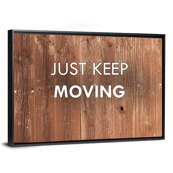 Better Workout Quote on Weathered Wood Canvas Wall Art in white and brown, framed canvas, product view on a white background