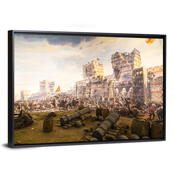 Fall of Constantinople in 1453 In Istanbul Canvas Wall Art